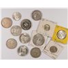 Image 1 : LOT OF ( 12 ) SILVER FOREIGN COINS  MANY LARGE COINS