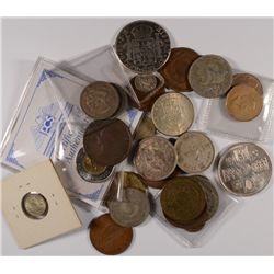 ( 29 )  FOREIGN COINS, SOME OLDER DATES AND A FEW SILVER