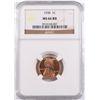 Image 1 : 1938 LINCOLN CENT, NGC MS-66 RED!