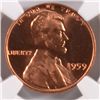 Image 2 : 1959 LINCOLN CENT, NGC MS-66 RED! LOOKS MS-67 RED TO US, MS-67 SELL FOR $3500.00