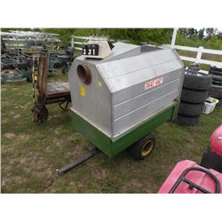 Trac Vac vacuum system w/motor, hose & chutes