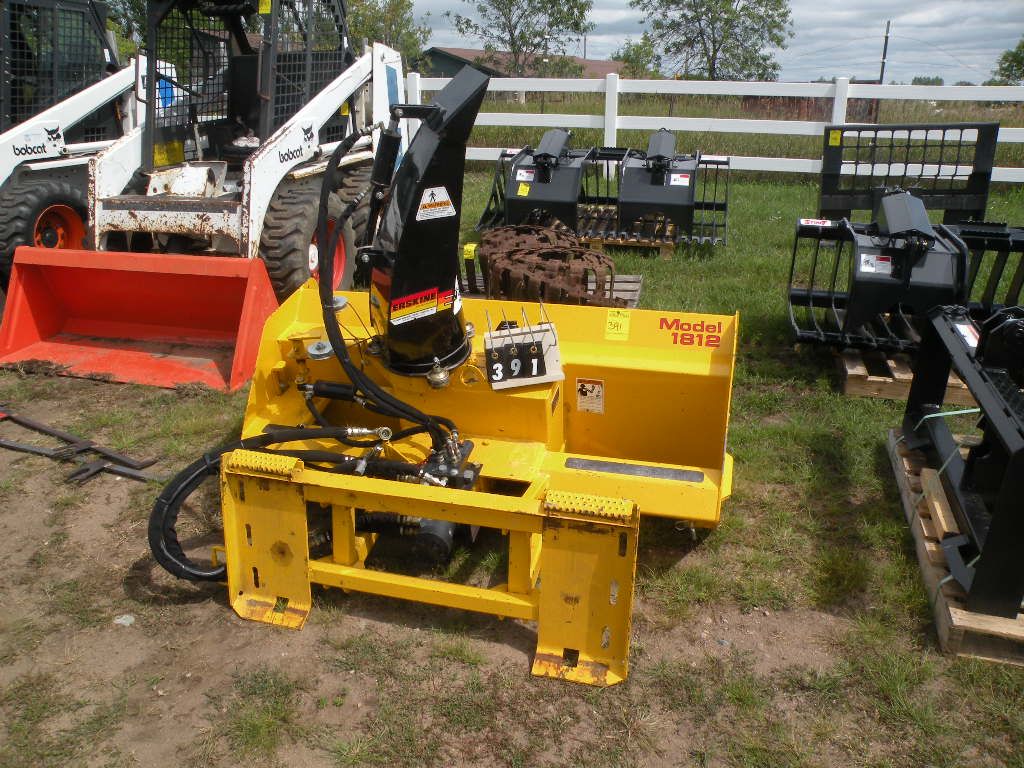 Erskine Model 1812 snowblowerfits Bobcat 743B