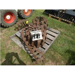 Skid loader tracks for 10" wide wheels