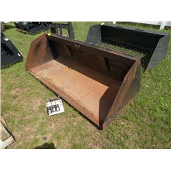 Snow bucket for skid loader