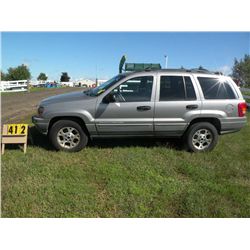 1999 Jeep Cherokee SN-1J4GW58N2XC628994