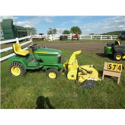 John Deere 345 w/42" blower & 54" deck SN-M00345C085485