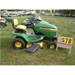 John Deere X300 w/42" deck SN-M0X300C135230