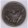 Image 2 : 1909 PROOF BARBER QUARTER LIGHT MARKS OBVERSE