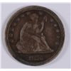 Image 1 : 1876-CC SEATED LIBERTY QUARTER XF