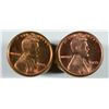 Image 1 : ( 2 ) ORIGINAL GEM BU ROLLS OF 1955 LINCOLN CENTS