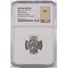 Image 1 : ROMAN EMPIRE ANCIENT SILVER DENARIUS,GETA , A.D. 222-235 ISSUED AS CAESAR NGC AU