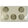 Image 2 : CHARLESTON S.C. TRICENTENNIAL 5 COIN COMMEMORATIVE  SET WITH PAPERS