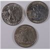 Image 2 : (3) 1942 WALKING LIBERTY HALF DOLLARS AU