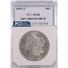 Image 1 : 1892-CC MORGAN SILVER DOLLAR, PCI MS-60  WHITE!