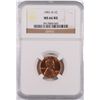 Image 1 : 1961-D LINCOLN CENT, NGC MS-66 RED! LOOKS 67 RED! WHICH GO FOR $4000.00