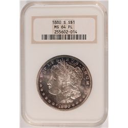 1880-S MORGAN DOLLAR NGC MS-64 PL