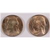 Image 1 : ( 2 ) 1950-D JEFFERSON NICKELS, BOTH BU