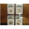 Image 1 : BINION SILVER HOARD SET OF 4 SEE DESCRIPTION