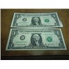 Image 1 : 2-2003-A $1 FRN'S LOW CONSECUTIVE SERIAL 'S (UNC)