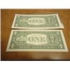 Image 2 : 2-2003-A $1 FRN'S LOW CONSECUTIVE SERIAL 'S (UNC)