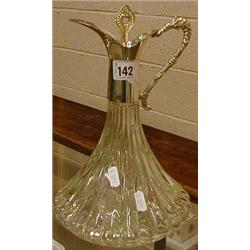 Silver plated ships decanter/claret jug. £25-35