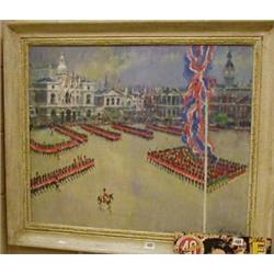 Callahan oil on canvas "Trooping the Colour". £150-250