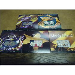 5-ASSORTED US MINT 50 STATE QUARTERS P & D UNC SET