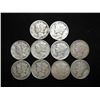 Image 1 : 10 ASSORTED 1940'S  MERCURY DIMES