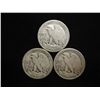 Image 2 : 1941-D,44 & 45-D WALKING LIBERTY HALF DOLLARS
