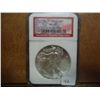 Image 1 : 2002 AMERICAN SILVER EAGLE NGC MS69