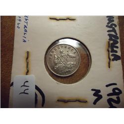 1920-M AUSTRALIA SILVER 3 PENCE