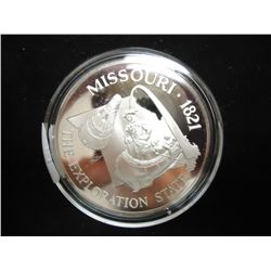 33.3 GRAM STERLING SILVER PROOF ROUND MISSOURI