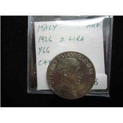 1926-R  ITALY 2 LIRE AU PLUS