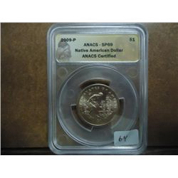 2009-P NATIVE AMERICAN $ ANACS SP69