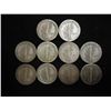 Image 2 : 10 ASSORTED 1930'S MERCURY DIMES