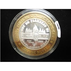 CASINO $10 SILVER TOKEN (UNC) 1996 LAC DU FLAMBEAU