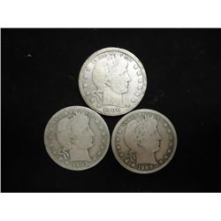 1906-O,07-S & 08-O BARBER QUARTERS
