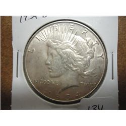 1934-D PEACE SILVER DOLLAR