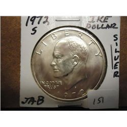 1972-S IKE SILVER DOLLAR UNC