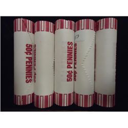 5 ROLLS OF 2009-D LINCOLN FORMATIVE YEARS CENTS