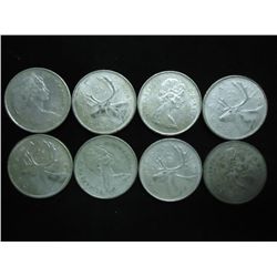 8-1968 CANADA SILVER 25 CENTS