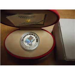 2003 CANADA SILVER $5 MAPLE LEAF "GOOD FORTUNE"
