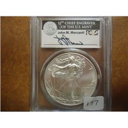 2012-S AMERICAN SILVER EAGLE PCGS MS70