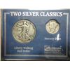 Image 1 : MERCURY DIME & WALKING LIBERTY HALF DOLLAR