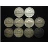 Image 2 : 10 ASSORTED 35% SILVER JEFFERSON WAR NICKELS