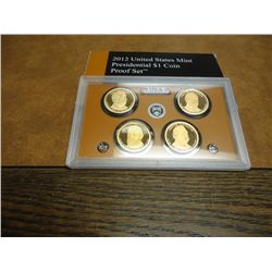 2012 US PRESIDENTIAL DOLLAR PROOF SET WITH BOX