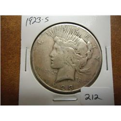 1923-S PEACE SILVER DOLLAR