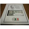 Image 1 : 1984 MEXICO CRISP UNC 500 PESOS CURRENCY & STAMP