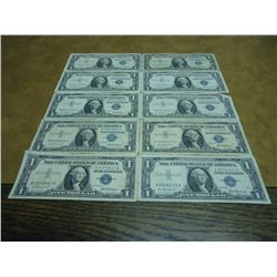 10-1957 $1 SILVER CERTIFICATES