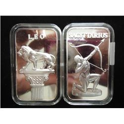 2-SILVER PLATED INGOTS FROM THE AMERICAN MINT